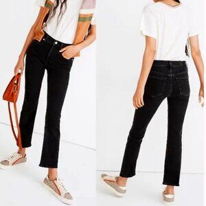Madewell Cali Demi Boot Jeans in Black Wash Size 30 New with Tags